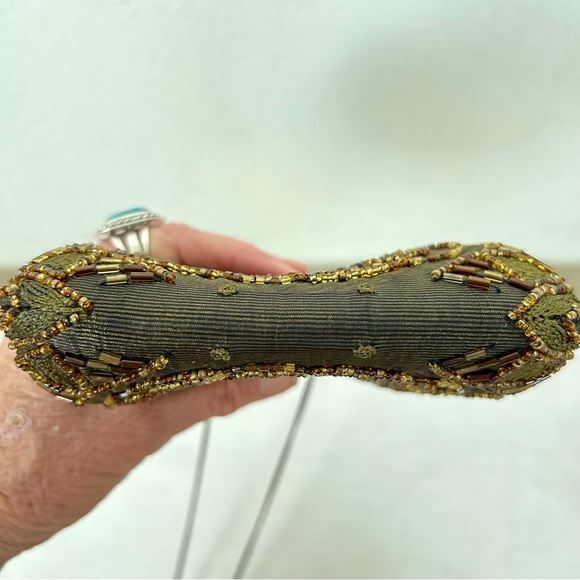 Vintage Style 100% silk women’s beaded purse Bohemian Boho Chic Victorian style - Picture 4 of 11